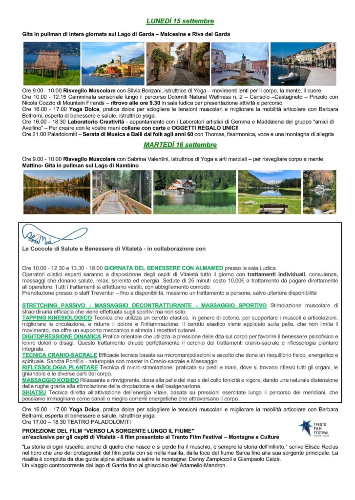 Vitaletà programma edizione 2025 pagina 2